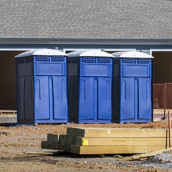 what is the maximum capacity for a single porta potty in Rockville CT